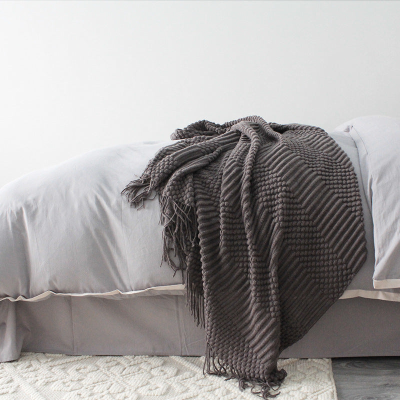 dark grey Soft Throw - Sophistik Minimalist Soft Throw 127cm*170cm  - Sophistik luxurious blanket