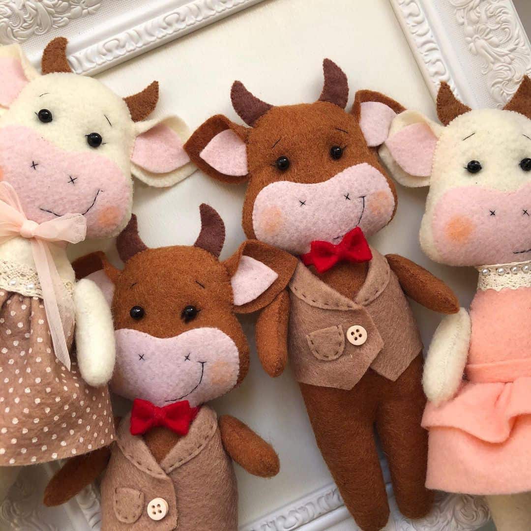 items Felt Cow Toy - Sophistik