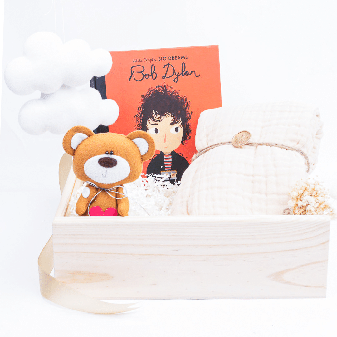 felt toy, new baby gift box, gift basket for new born, gift Melbourne, gift Australia, organic gift, Sophistik