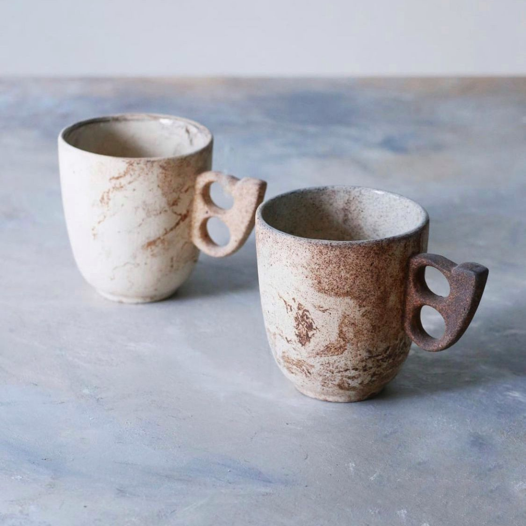 hand thrown coffee tea mug cup Sophistik stoneware handmade