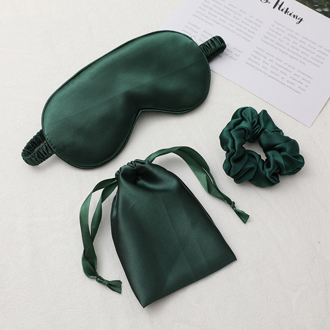 1/3/4 piece eye mask satin silk