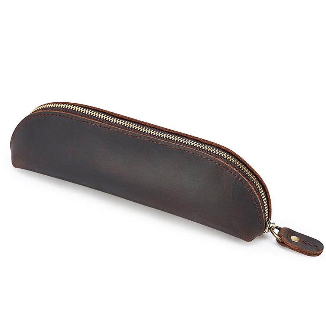 crazy horse leather pencil case, pouch, genuine leather, Sophistik
